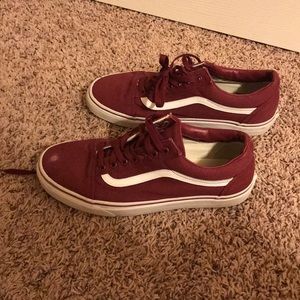 Vans maroon classic